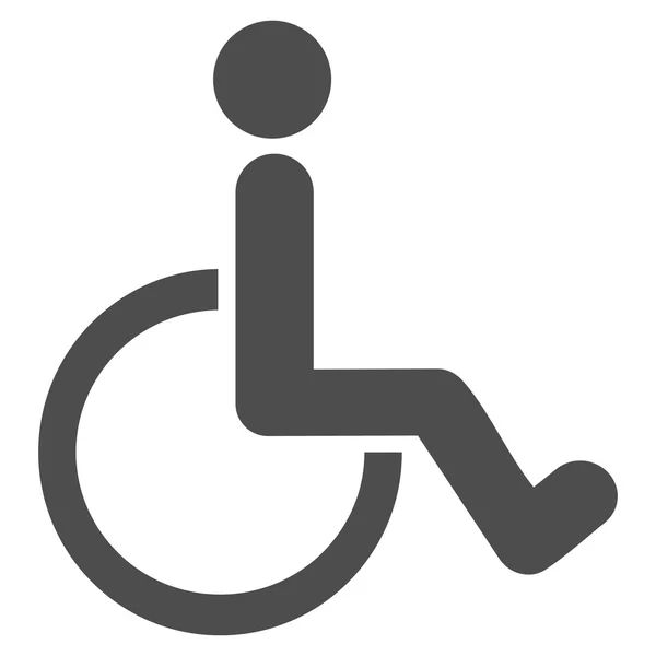 Icône vectorielle plate pour personne handicapée — Image vectorielle