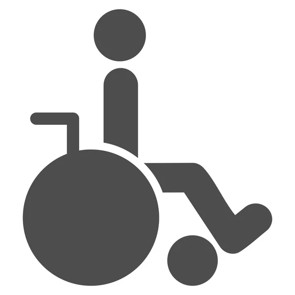 Wheelchair Flat Vector Icon — Stock Vector