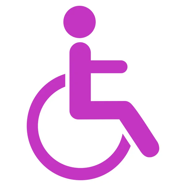 残疾的人士平面矢量图标 — 图库矢量图片
