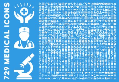 Düz tıp Icon Collection