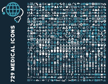 Düz tıp Icon Collection