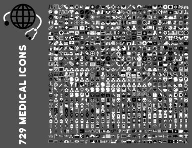 Düz tıp Icon Collection