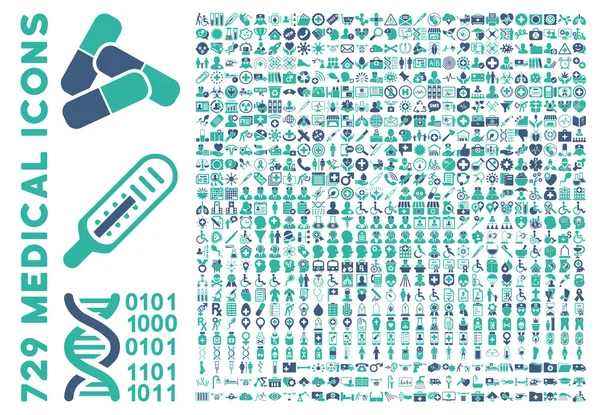 Plat medisch pictogram Clipart — Stockfoto