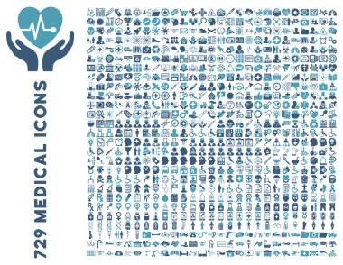 Düz tıp Icon Collection