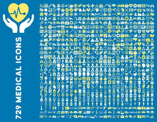 Icono médico plano Clipart — Vector de stock