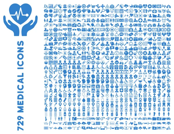 Icono médico plano Clipart — Vector de stock