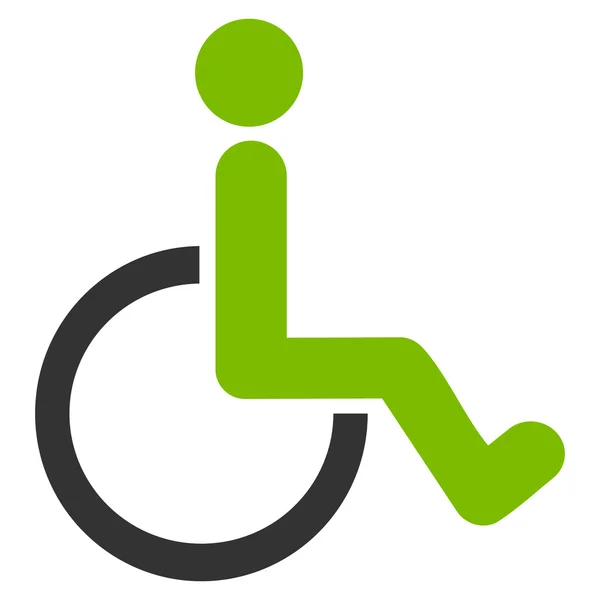 Persona con discapacidad plana Vector icono — Archivo Imágenes Vectoriales