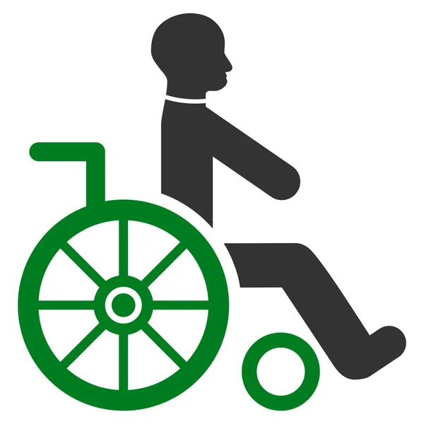 Wheelchair Flat Vector Icon — Stock Vector