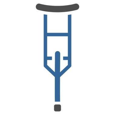 Koltuk değneği düz vektör simgesi