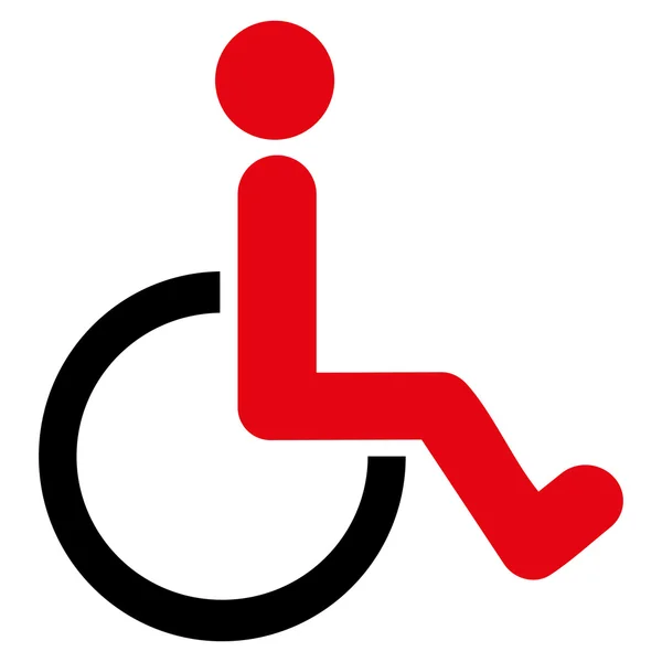Icona vettoriale piatta per disabili — Vettoriale Stock