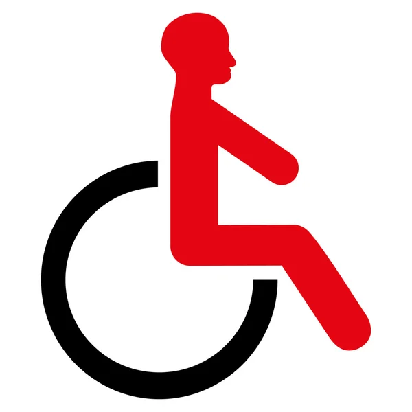 Wheelchair Flat Vector Icon — Stock Vector