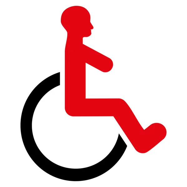 Wheelchair Flat Vector Icon — Stock Vector