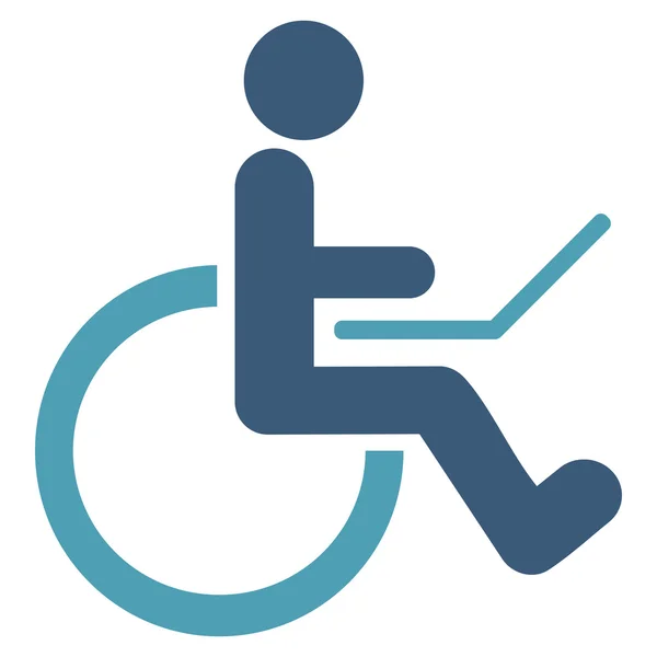 Wheelchair Flat Vector Icon — Stock Vector