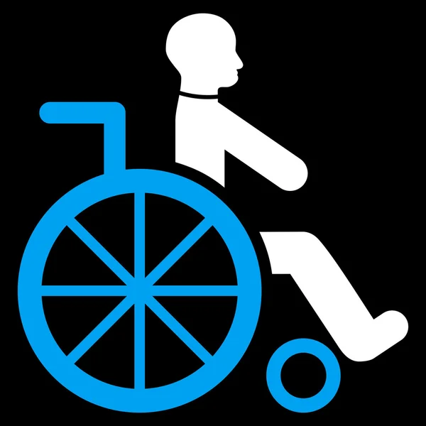 Wheelchair Flat Vector Icon — Stock Vector