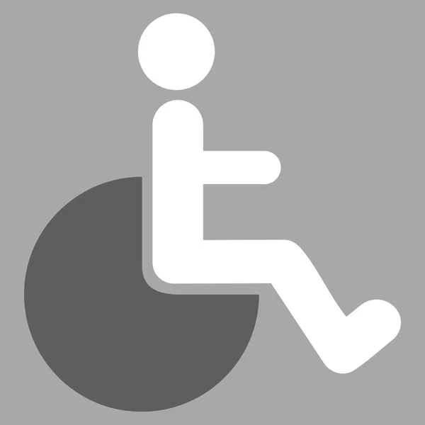 Wheelchair Flat Vector Icon — Stock Vector