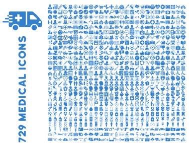 Düz tıp Icon Collection