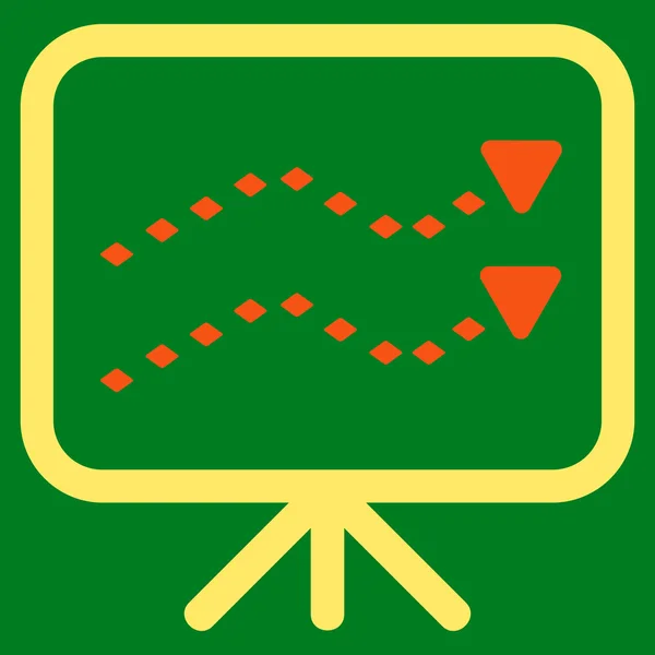 点線の動向ボード グリフのツールバー アイコン — ストック写真
