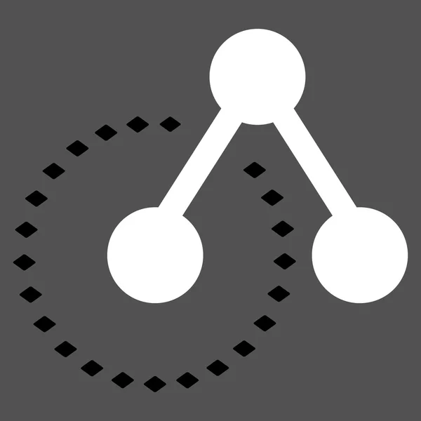 Icona della barra degli strumenti del glifo di analisi della struttura molecolare — Foto Stock