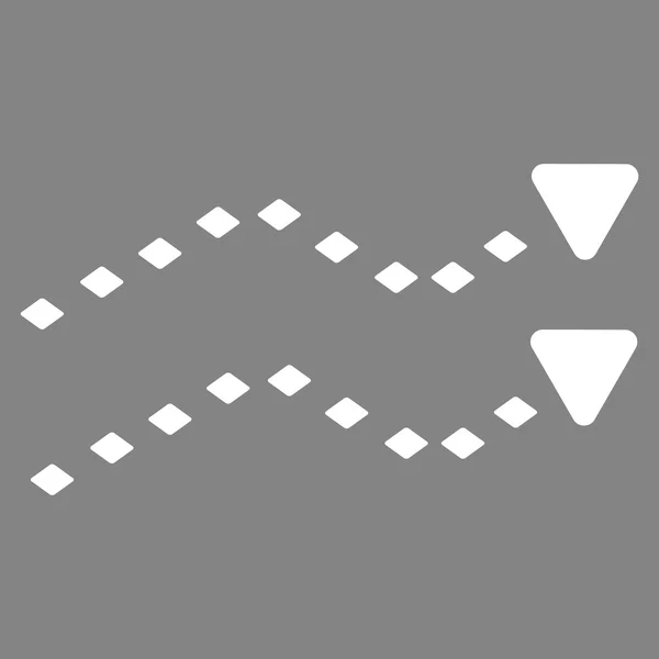 点線の動向グリフのツールバー アイコン — ストック写真