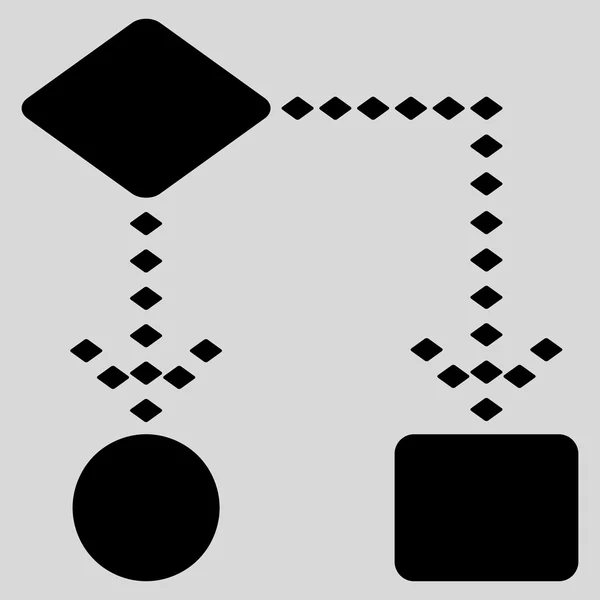 알고리즘 체계 모양 도구 모음 아이콘 — 스톡 사진