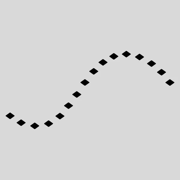带点的函数线标志符号工具栏图标 — 图库照片