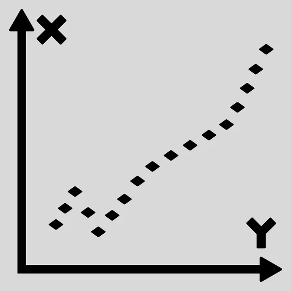 Gepunktetes Funktionsdiagramm-Symbol in der Symbolleiste — Stockfoto