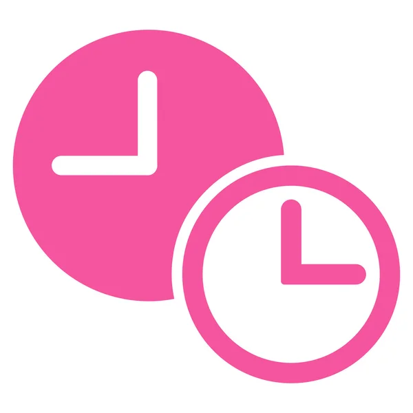 Horloges Icône plate — Image vectorielle