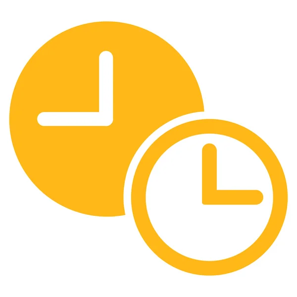 Relojes Icono plano — Vector de stock