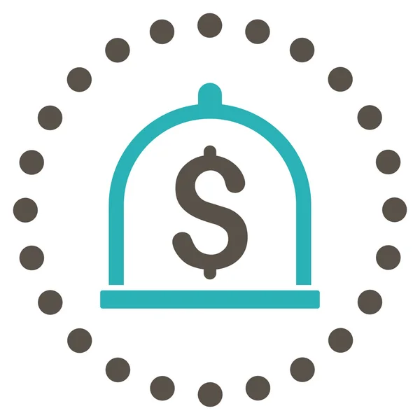 Dollar borg-pictogram — Stockvector