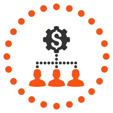 Endüstriyel banka müşterilerine simgesi