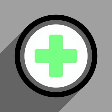 Uzun gölge ile yuvarlatılmış çapraz düz kare simgesi