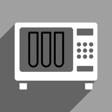 Uzun gölge ile sterilizasyon düz kare simgesi