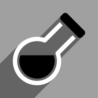 Uzun gölge ile eğimli imbik düz kare simgesi