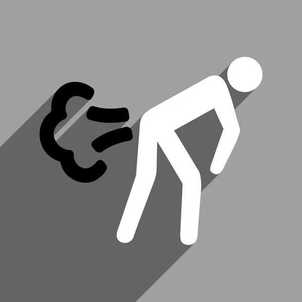 Fart Flat Square pictogram met lange schaduw — Stockfoto