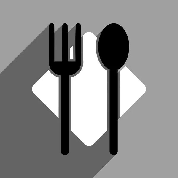 Nutrition Flat Square Icon With Long Shadow — Stock Photo, Image