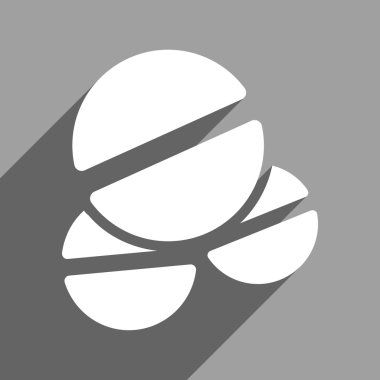 Uzun gölge ile ilaç tablet düz kare simgesi