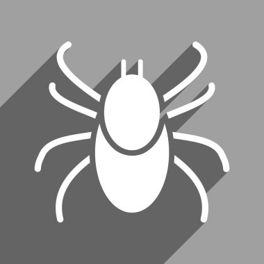 Uzun gölge ile mite düz kare simgesi