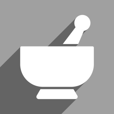 Uzun gölge ile harç düz kare simgesi