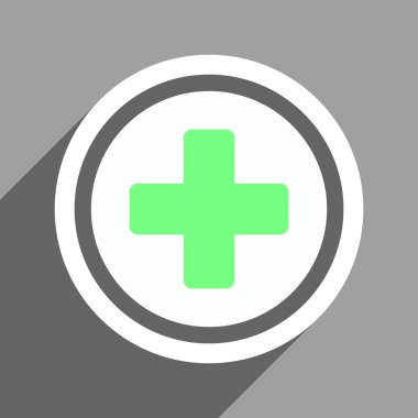 Uzun gölge ile yuvarlatılmış çapraz düz kare simgesi