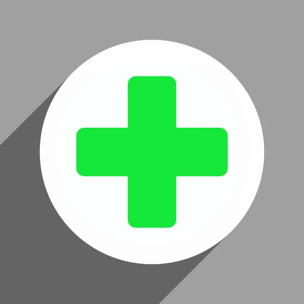 Medicine Flat Square Icon with Long Shadow — 图库矢量图片