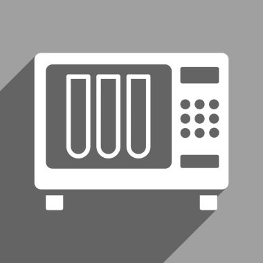 Uzun gölge ile sterilizasyon düz kare simgesi