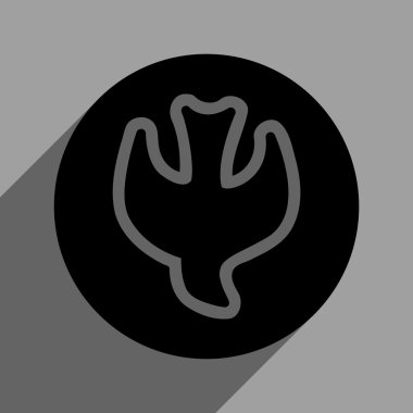 Uzun Gölge düşen ruh düz kare simgesi