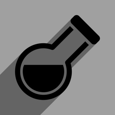 Uzun gölge ile eğimli imbik düz kare simgesi