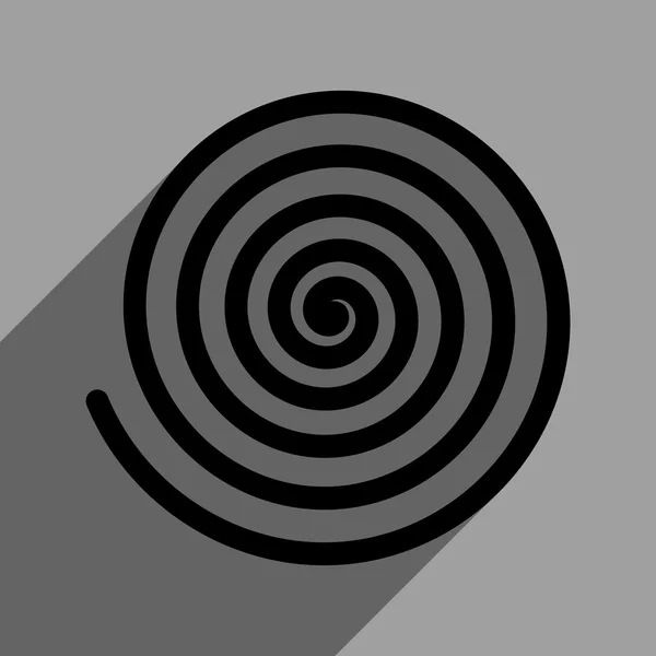 Hypnosis Flat Square Icon With Long Shadow — Stok Vektör