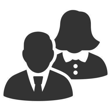 insanlar düz vektör simgesi