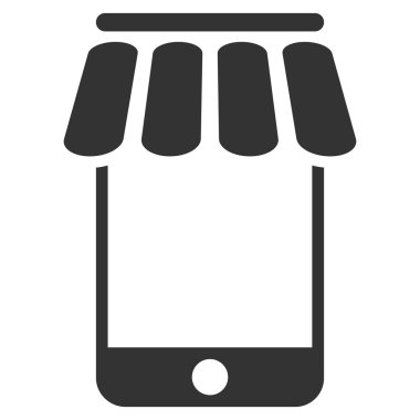 Webstore düz vektör simgesi