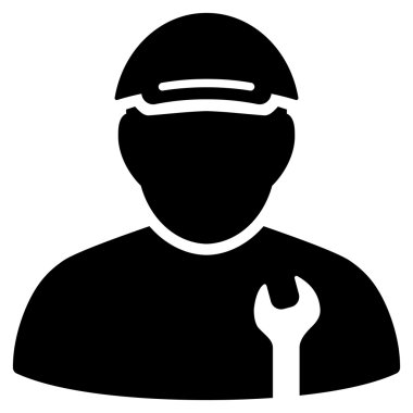 Mekanik düz vektör simgesi