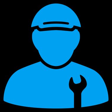 Mekanik düz vektör simgesi