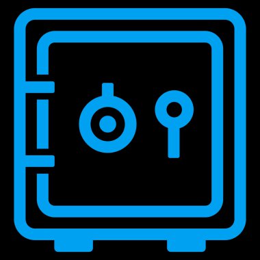 güvenli düz vektör simgesi