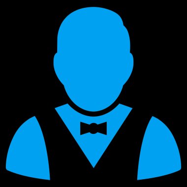 garson düz vektör simgesi